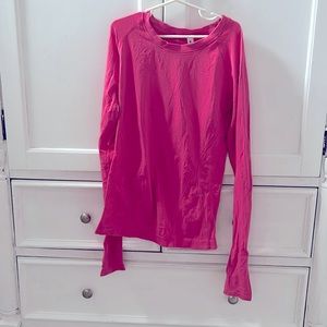 ATHLETA Momentum Seamless Heather Top SIZE xxs COLOR hot pink